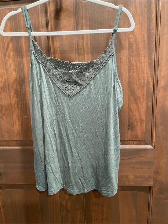 Maurices Tops - Maurices Lace-Trim Camisole in Sage Green
